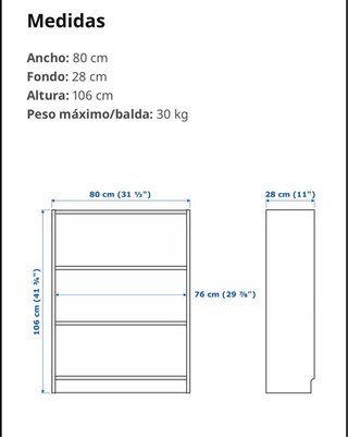 Estantería Blanca Ikea Billy