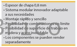 Conjunto Taller 8 Módulos S/Acero Inox Alyco 192838