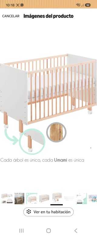 Cuna de madera Umami