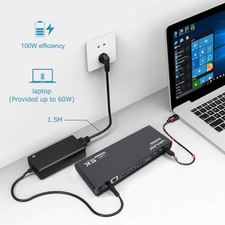 Base WAVLINK USB-C Dual 4K 65W PD