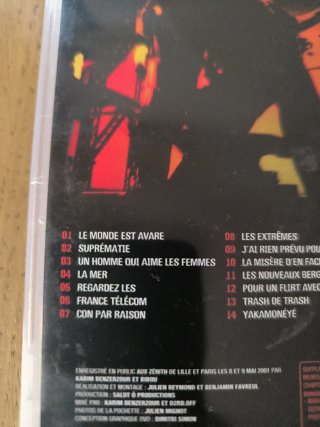 DVD Tryo en directo Reggae à coups d'cirque