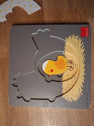 Puzzle Gallina 3 niveles (Goula)
