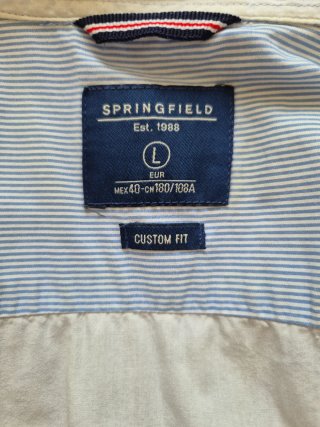 Camisa Springfield manga larga estampada