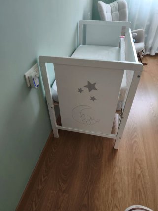 Cuna colecho madera blanca