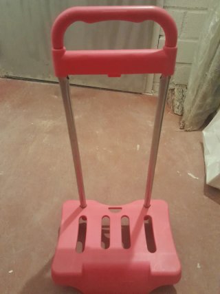 Carro rosa para mochila escolar