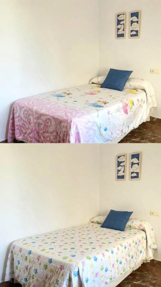 2 COLCHAS infantil bailarinas cama 105/90