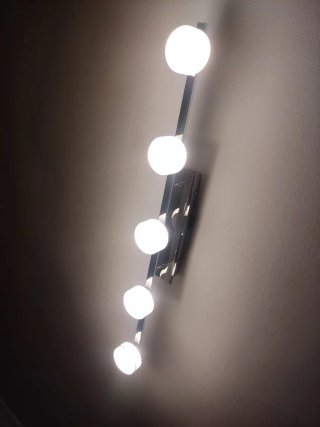 Lampara de techo LED plateado