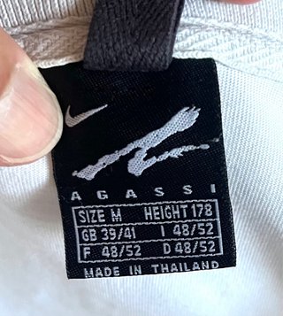 Polo Nike vintage Agassi tennis