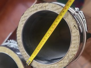 2 x Tubo chimenea forrado 100x20