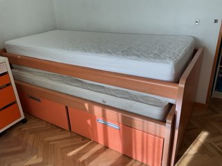 Cama supletoria con cajones + colchones