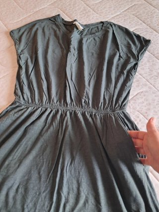 Vestido verde oliva
