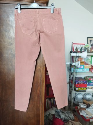 Pantalón skinny verano rosa