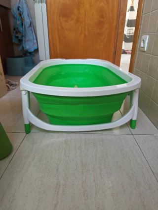 Bañera plegable bebé verde