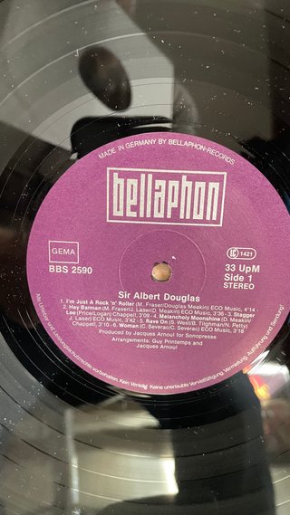 LP Sir Albert Douglas - I'm Just A Rock 'n' Roller
