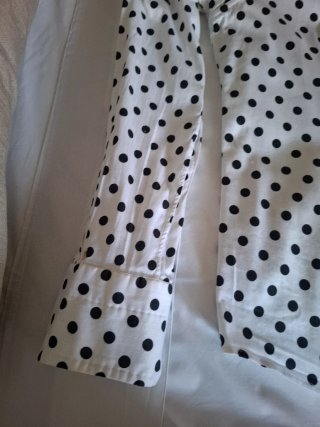 Blusa lunares negra italiana Le Sante Pette Talla