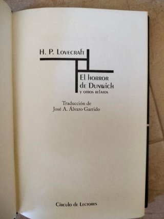 El horror de Dunwich y otros relatos