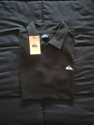 Polo Quiksilver Negro Hombre Talla M.