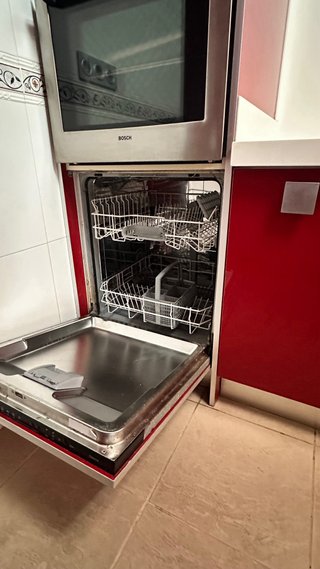 Cocina completa roja