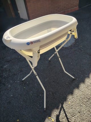 Bañera bebé con soporte plegable