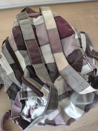 Mochila Fox Cuadros Morado