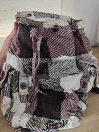 Mochila Fox Cuadros Morado