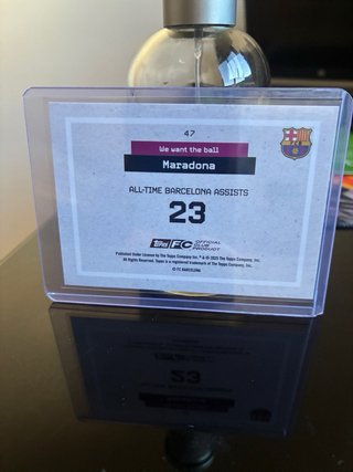Maradona Topps FC Barcelona carta