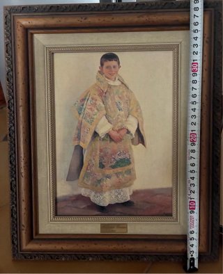 Cuadro El Monaguillo Alfonso Grosso 1920