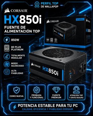 [CHOLLO] Corsair HX850i Fuente de Alimentación TOP