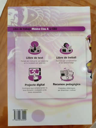 Libro Música Clau A 1r ESO Llibre de treball