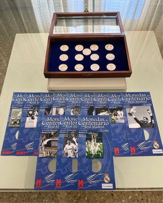 Monedas del Centenario del Real Madrid.