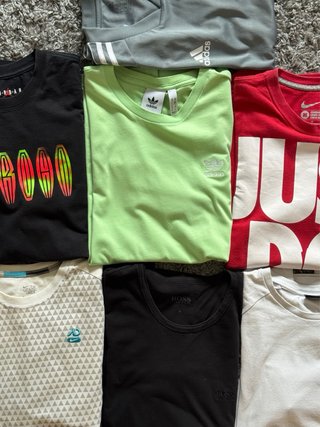 Lote 7 Camisetas Talla M Adidas, Nike, Boss