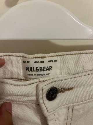 Jeans bianchi Pull&Bear taglia 42 wide leg