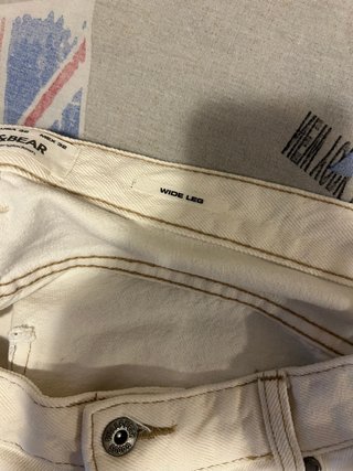 Jeans bianchi Pull&Bear taglia 42 wide leg