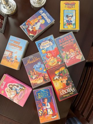 Lote 9 Películas VHS Disney Clásicos