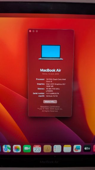 MacBook Air 13" 2018 Plata