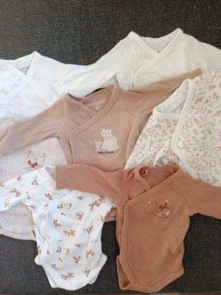 Lote 7 bodys bebé 0 meses Inextenso