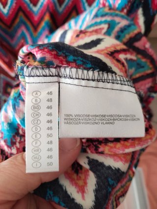 Blusa Multicolor Zigzag Talla 50