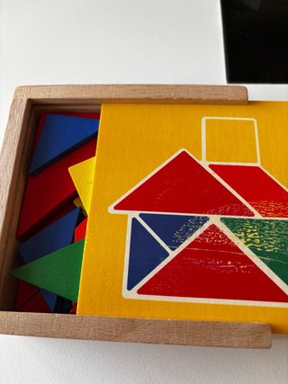 Juego Tangram Educativo Madera muy bueno