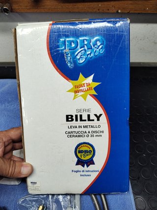 Rubinetto Idro-Billy cromatura satinata - Completo