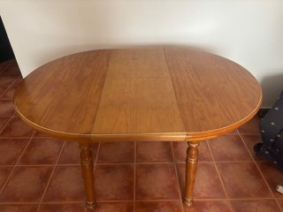 Mesa comedor extensible y 6 sillas madera