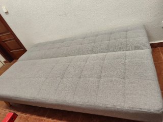 Sofá Cama Gris Tela