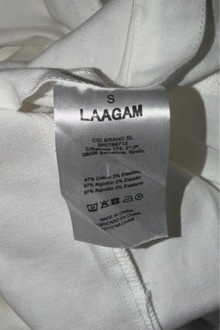 Vestido Laagam Blanco Talla Única