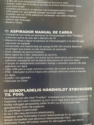 Barredora Intex Piscina Inalámbrica