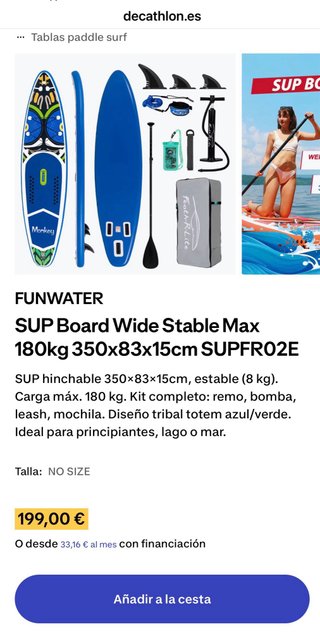 Tabla Padel Surf 11" .NUEVO EN SU CAJA SIN ABRIR