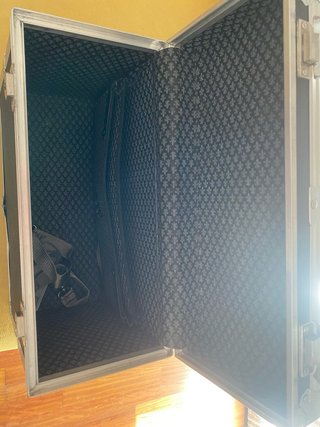 Maletín Peluquería/Maquillaje Negro y Plata