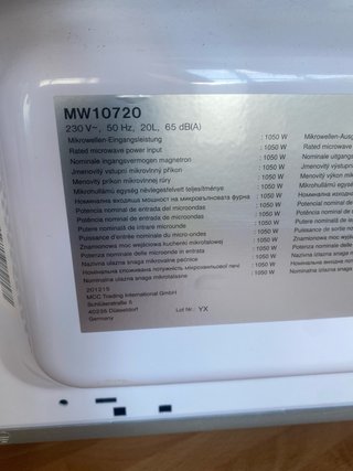Microondas 20L Blanco