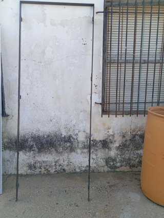 Puertas de espejo con marco dorado