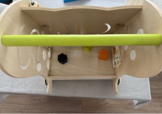 Carrito andador madera con actividades. Sin usar!