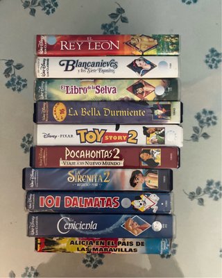10 VHS Disney Clásicos (Español)