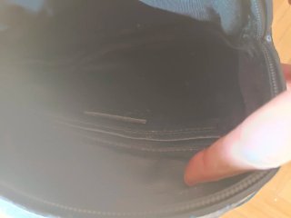 Mochila Zara Piel Tachas Negra Redonda